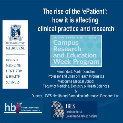 Rise of e patient fjms