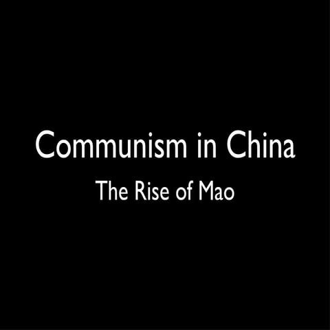Rise of Mao