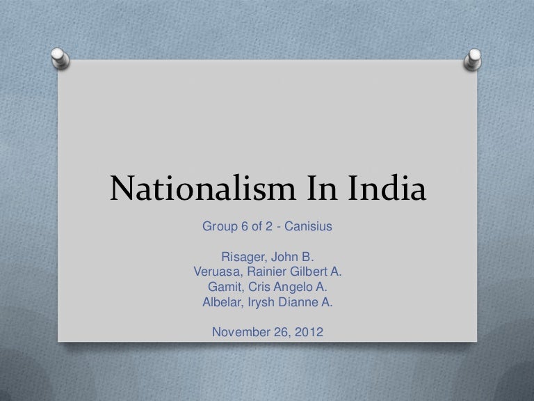 Indian nationalism essay