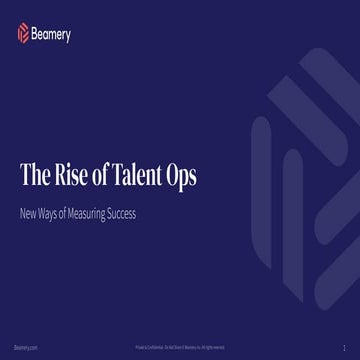 Rise of Talent Operations - Measuring Success