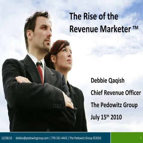 Rise of the Revenue Marketer 