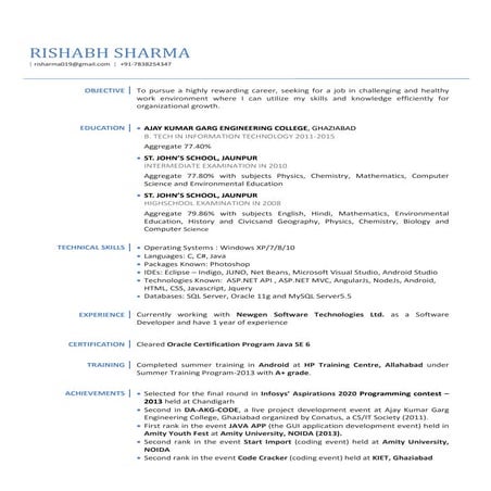 Sara Resume | PDF