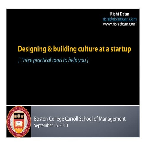 Designing and Building Culture at a Startup: Three Key Elements to Keep in Mind