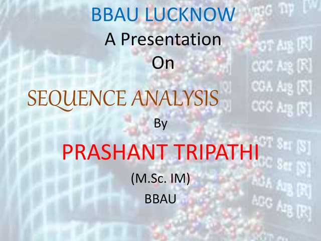 SEQUENCE ANALYSIS
