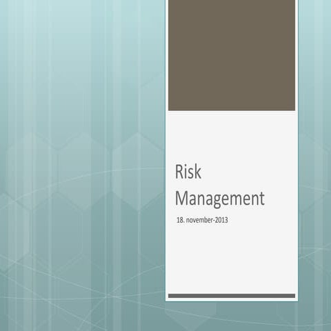Risk management by GXP PharmAid | PPTX