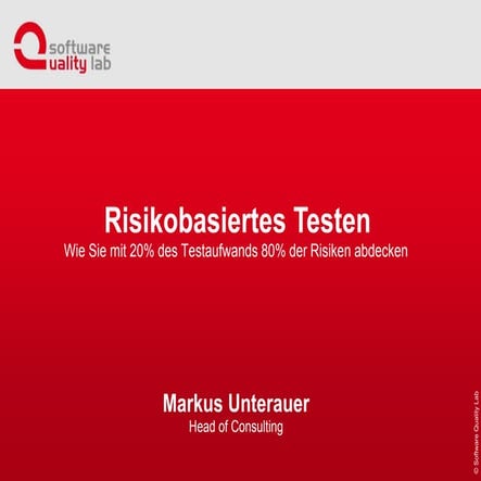 Risikobasiertes testen