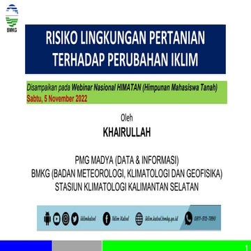 RISIKO LINGKUNGAN PERTANIAN TERHADAP PERUBAHAN IKLIM.pdf