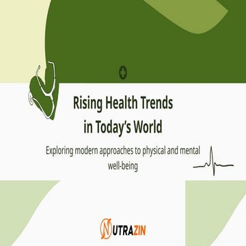 Rising Health Trends in Today’s World: The Future of Well-Being
