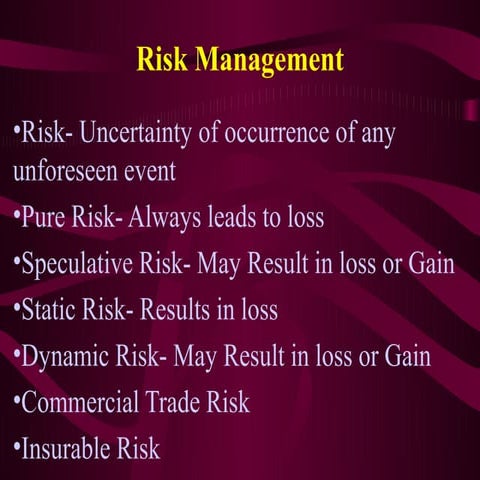 Risk