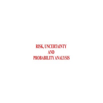 risk and uncertinity in business economics