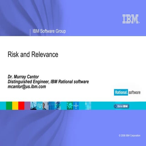 Risk And Relevance 20080414ppt
