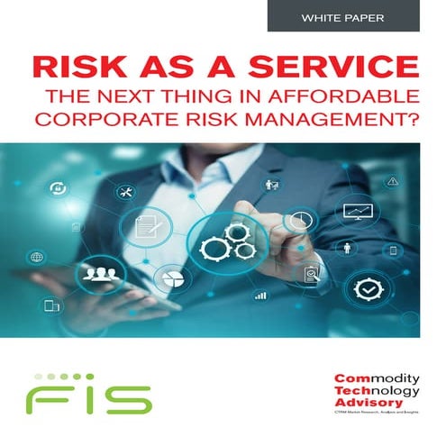 Risk as a Service – The Next Thing in Affordable Corporate Risk Management?