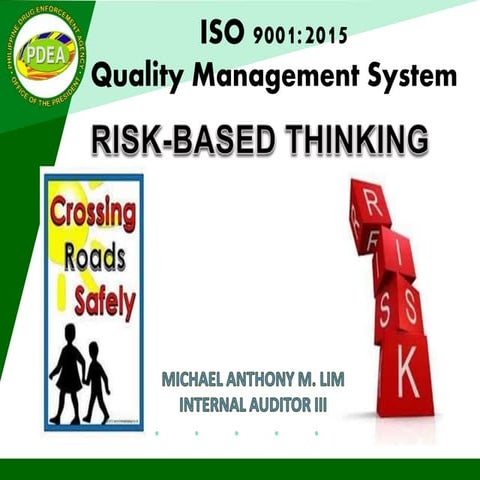 Risk based thinking ppt mal