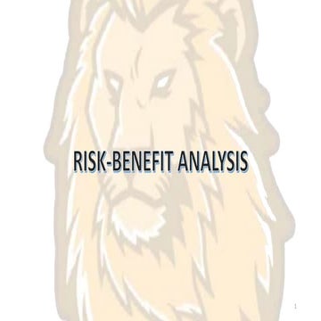 Risk-benefit analysis
