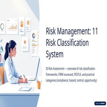 Comprehensive Risk Management: Classification Frameworks and Practical ...