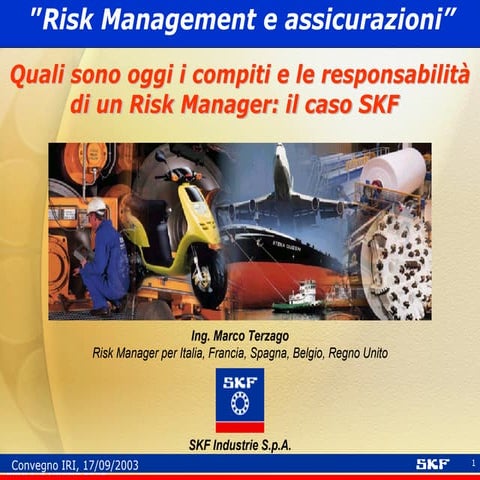 Risk Management e assicurazioni | PDF