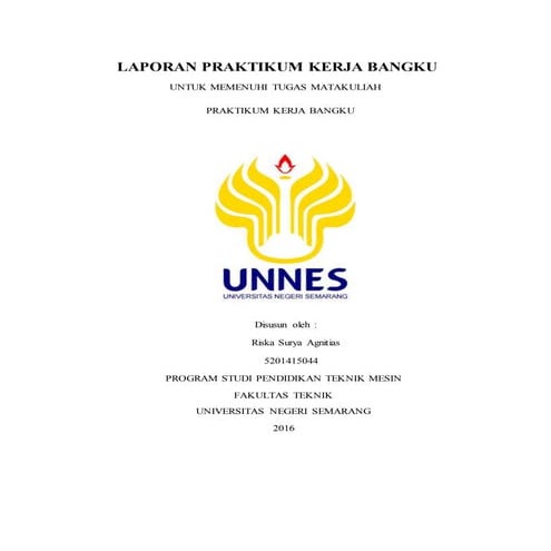 contoh laporan praktik kerja bangku