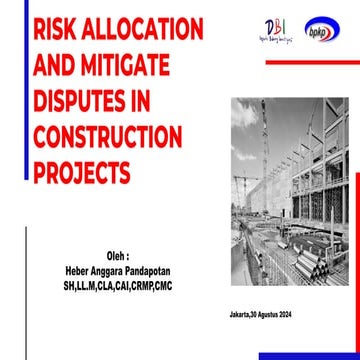 RISK ALLOCATION AND MITIGATE RISK DISPUTE IN CONSTRUCTION PROJECT.pdf