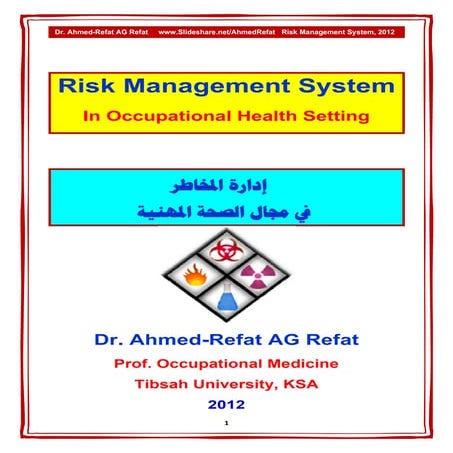 Risk Analysis in Occupational Health Setting | PDF