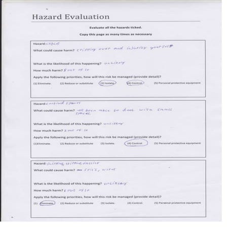 Risk and hazzards | DOCX