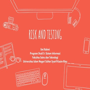 Risk and testing