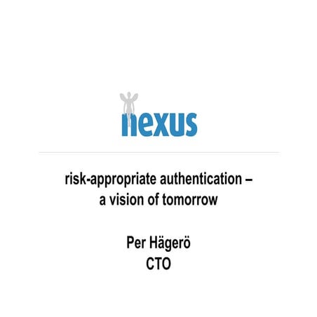 Risk Appropriate Authentication External