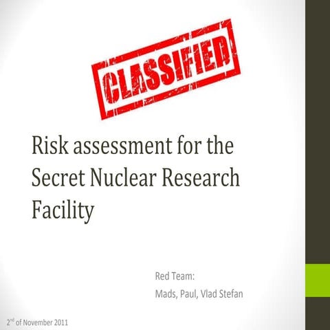 Risk assesment IT Security project