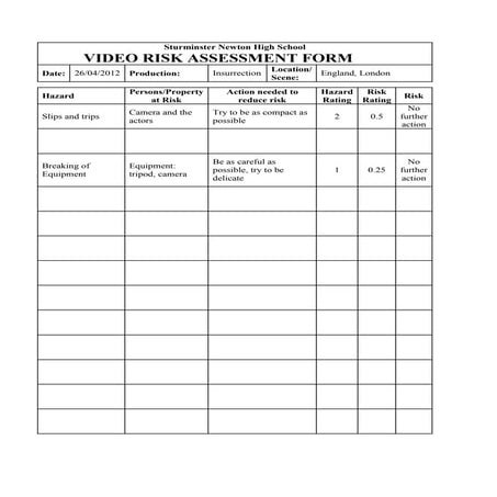 Film production risk_assessment Mark Grayson | DOCX