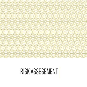 Risk assesment