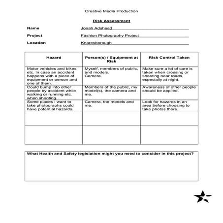 Risk assessment | DOCX