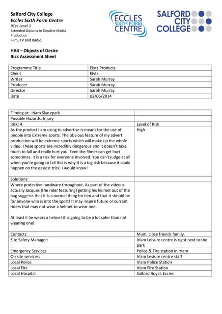 Shooting plan | DOC