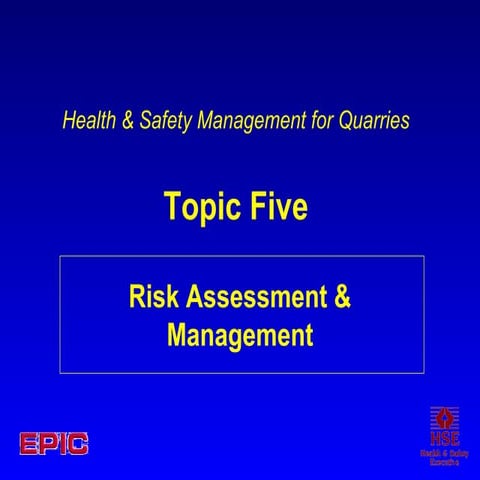 Risk assessment