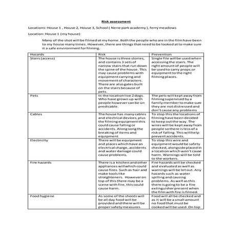 Risk Assessment Media | DOC