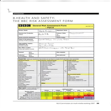 Risk Assessment unit 5 | PDF