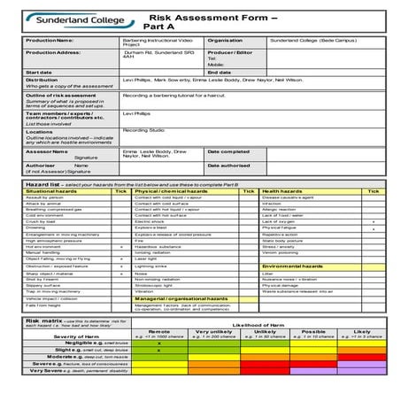 risk assessment | DOCX