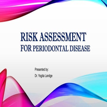 Risk assessment in periodontology | PPTX