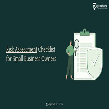 Risk Assessment Checklist for Small Business Owners - DigitDefence