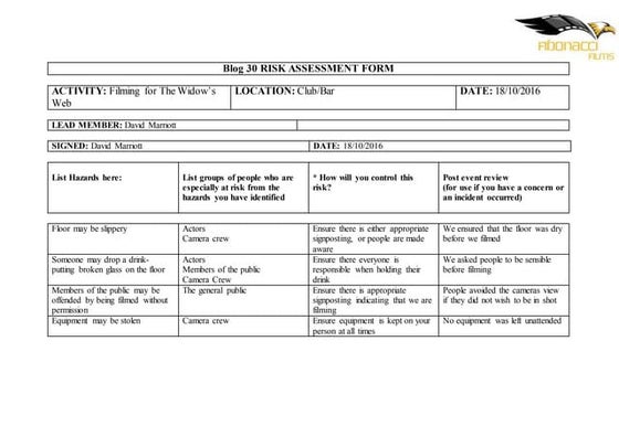 Risk assessment | PPT