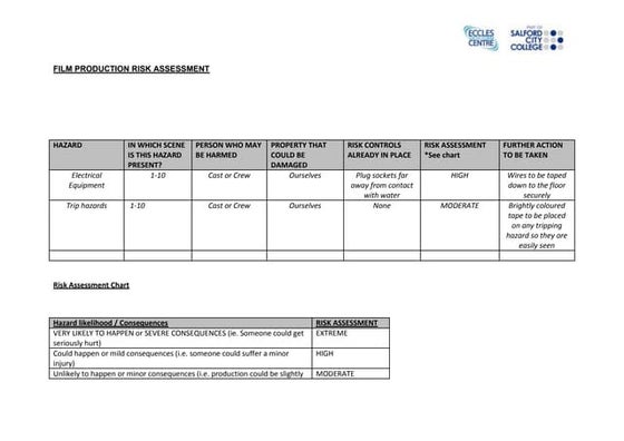 Risk assessment | DOCX