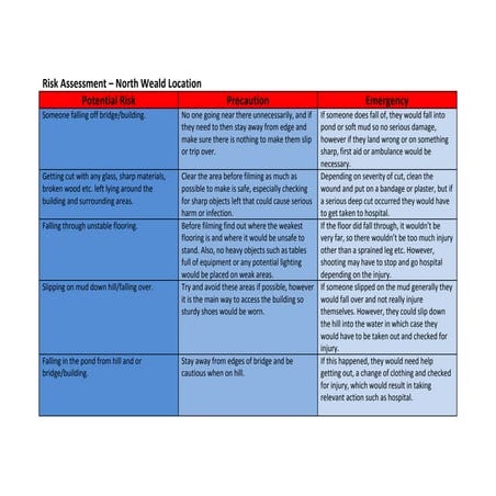 Risk assessment stage blocks | DOCX
