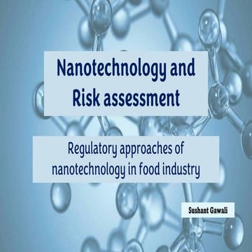 Risk assessment of Nanotech in food industry