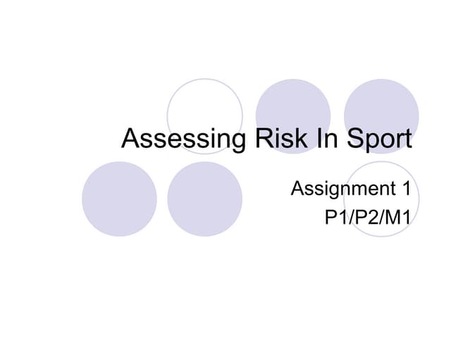 Risk assessment powerpoint help