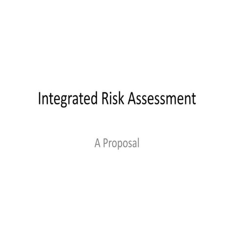 Risk Assessment Framework