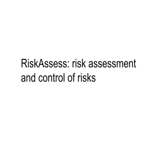 Comprehensive Risk Assessment and Control in Educational Laboratories | PPT