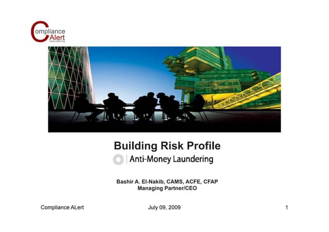 Risk Based Approach   Bachir El Nak...