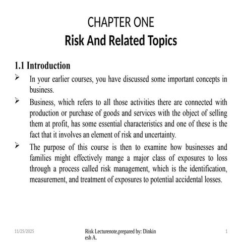 RISK management and insurance pptx. pptx