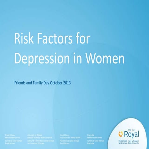 Risk Factors for Depression in Women | PPTX