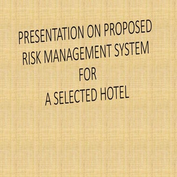 Risk Management System 