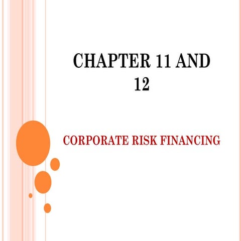Risk financing