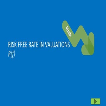 RISK FREE RATE IN VALUATIONS | PPT